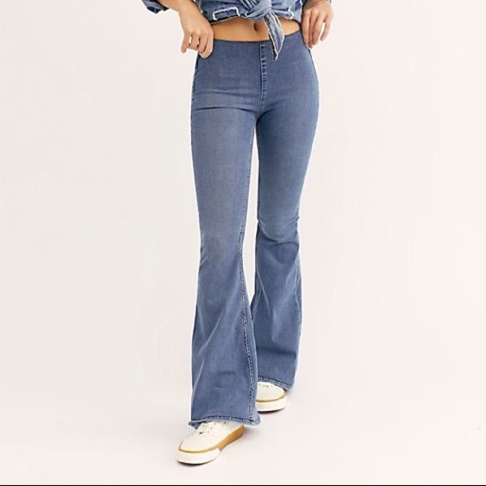 Free people Penny Pull-On Flare Jeans